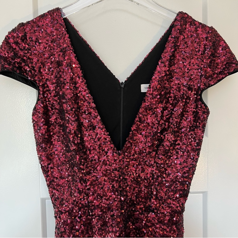 Dress the Population Red Sequin Cocktail Dress - Picture 6 of 14